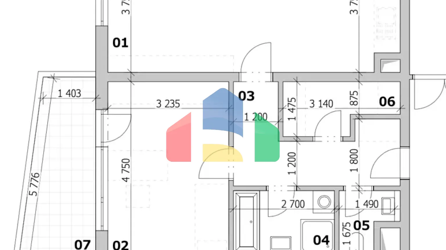 На продажу квартира 2-комн. студия 68 m²