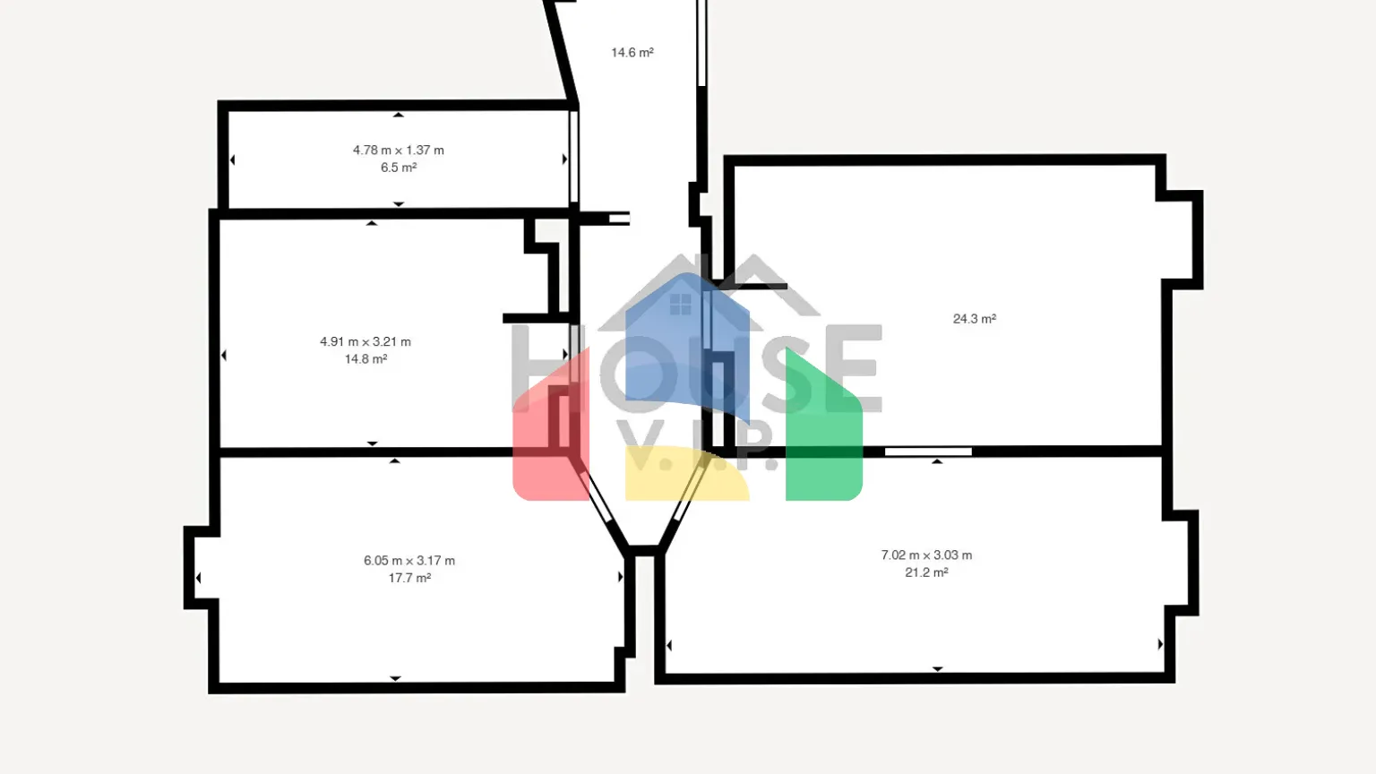 На продажу квартира 3-комн. студия 88 m²
