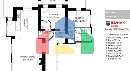 На продажу квартира 3-комн. студия 120 m²