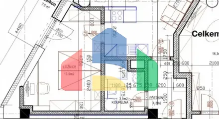 На продажу квартира 2-комн. студия 43 m²