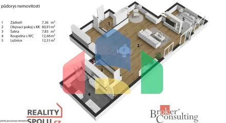 На продажу квартира 2-комн. студия 120 m²