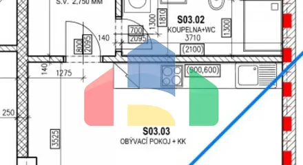 На продажу квартира 1-комн. студия 33 m²