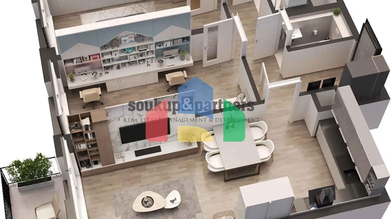 На продажу квартира 3-комн. студия 76 m²