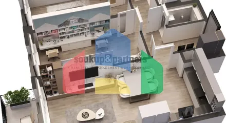 На продажу квартира 3-комн. студия 76 m²