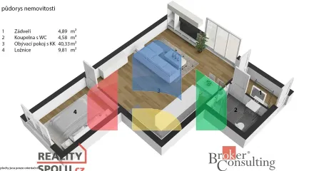 На продажу квартира 2-комн. студия 60 m² На продажу квартира 2-комн. студия 60 m²