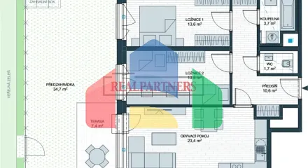 На продажу квартира 3-комн. студия 74 m²