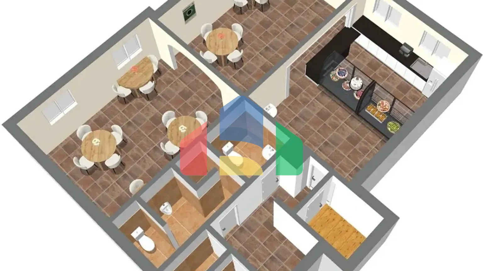 На продажу торговые помещения 98 m²