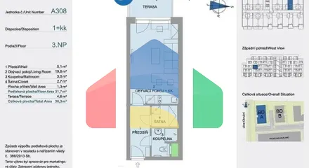На продажу квартира 1-комн. студия 32 m²