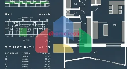 На продажу квартира 2-комн. студия 59 m²
