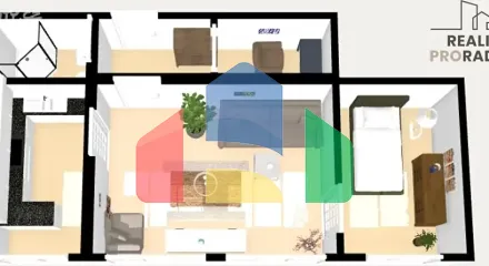 На продажу квартира 2+1 45 m²