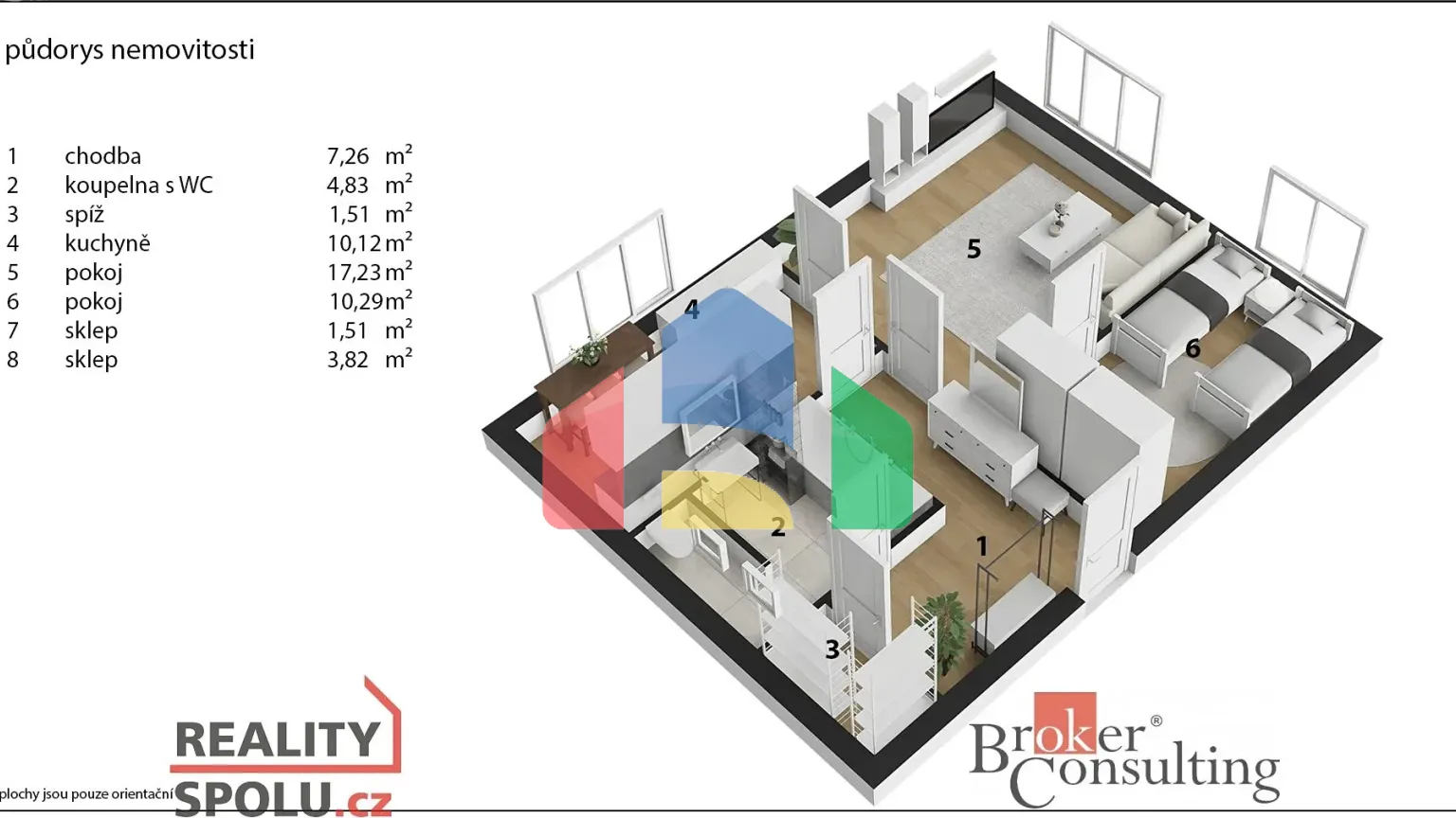 На продажу квартира 2+1 51 m²