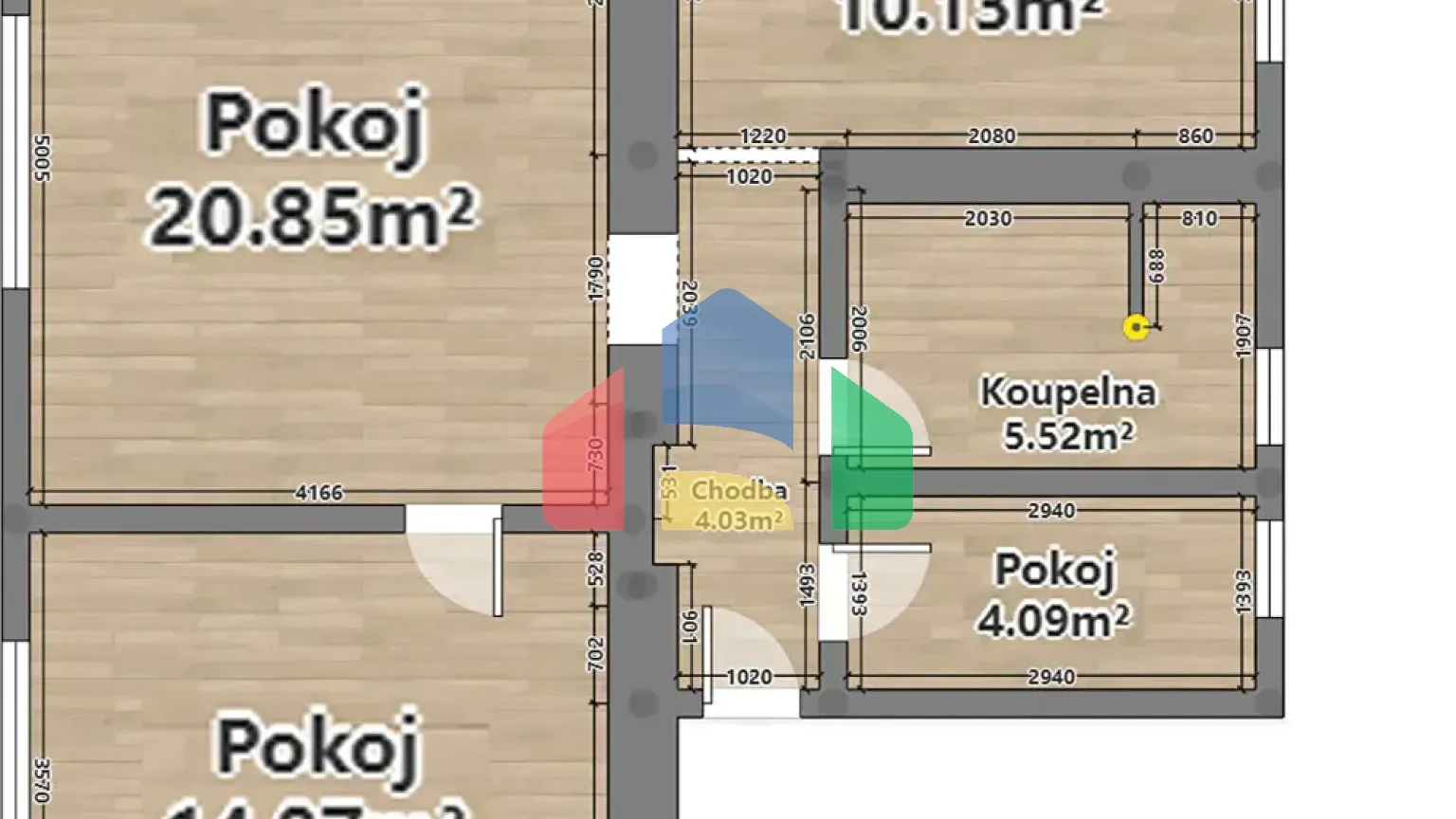 На продажу квартира 3-комн. студия 61 m²