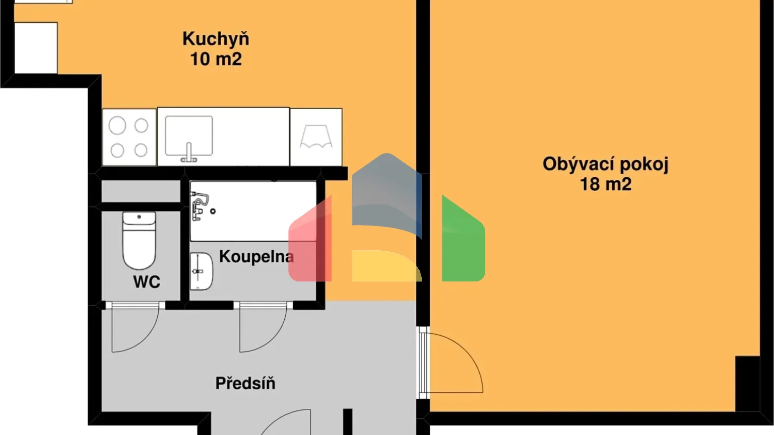 На продажу квартира 1+1 31 m²