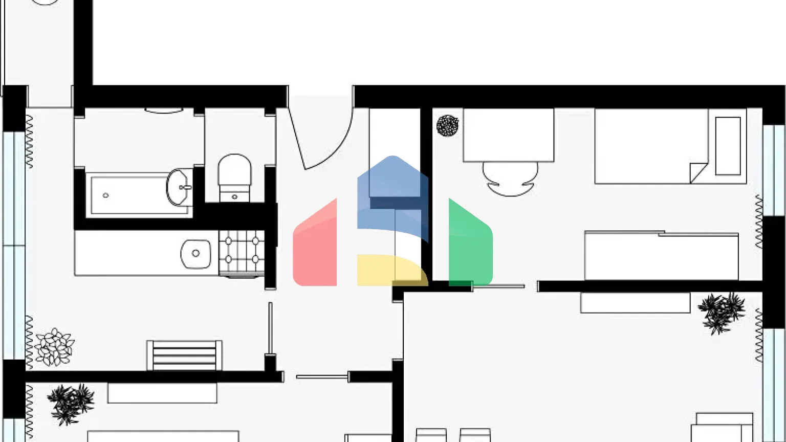 На продажу квартира 3+1 62 m²