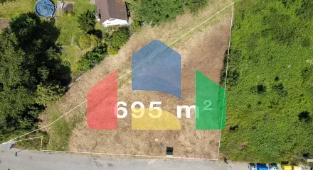 На продажу участки под строительство 695 m²