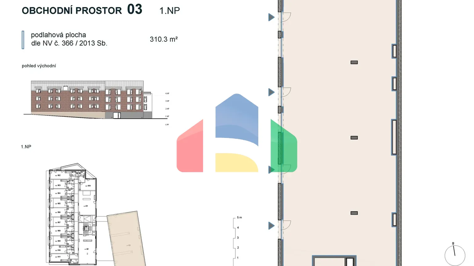 На продажу торговые помещения 65 m²