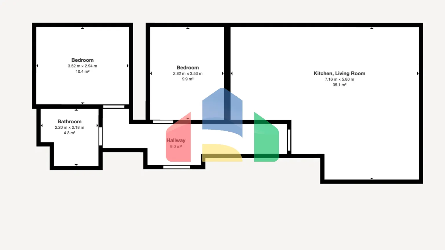 На продажу квартира 3-комн. студия 76 m²