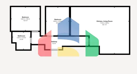 На продажу квартира 3-комн. студия 76 m²