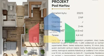 На продажу квартира 2-комн. студия 46 m²