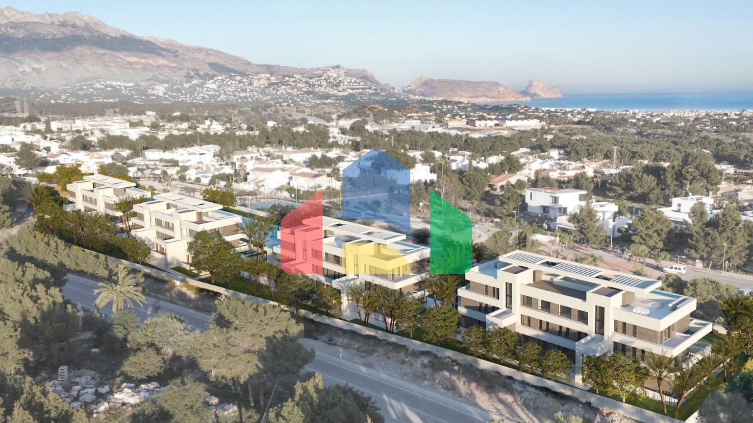 Новые квартиры в полной урбанизации и с видом на море