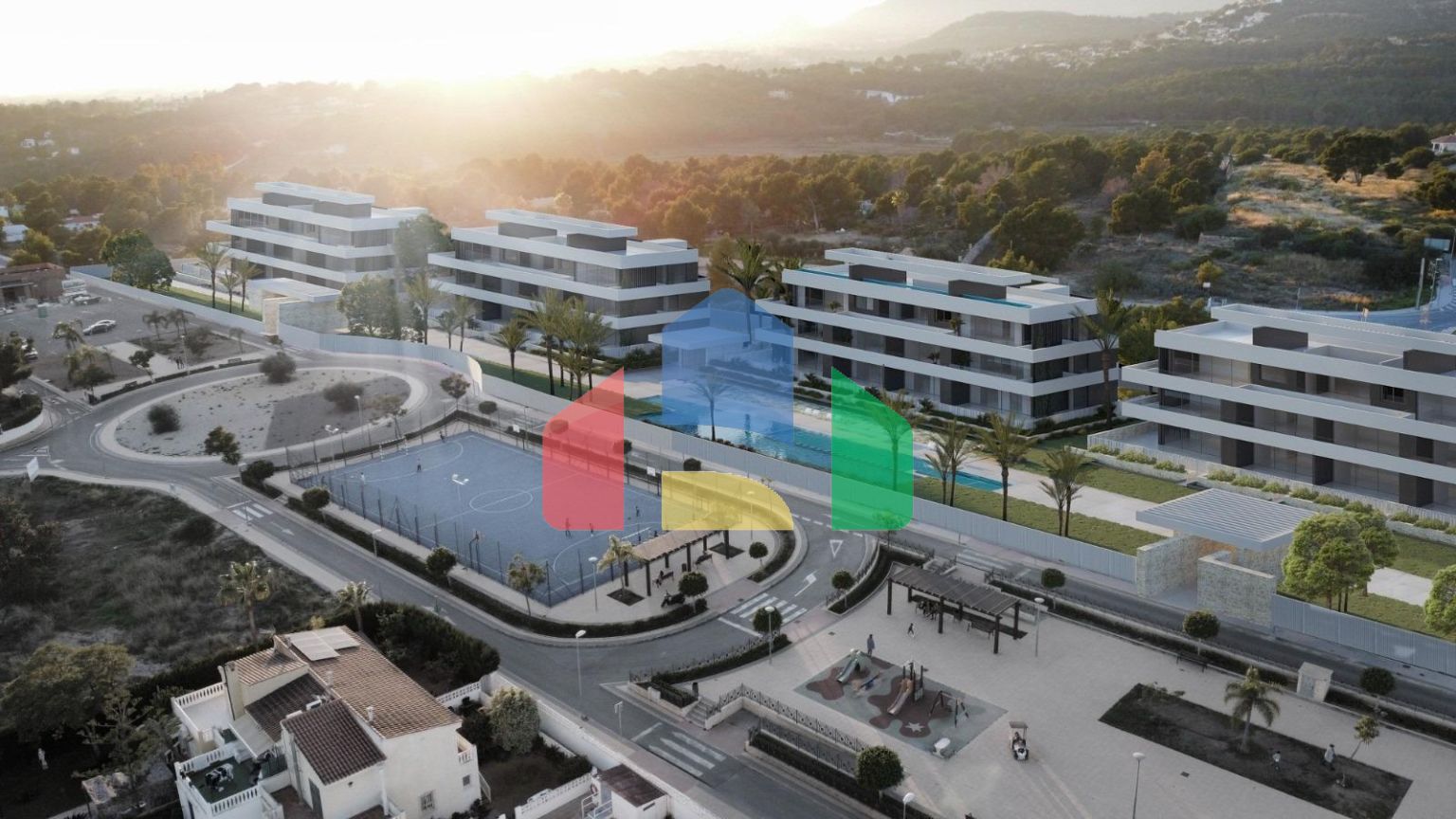 Новые квартиры в полной урбанизации и с видом на море