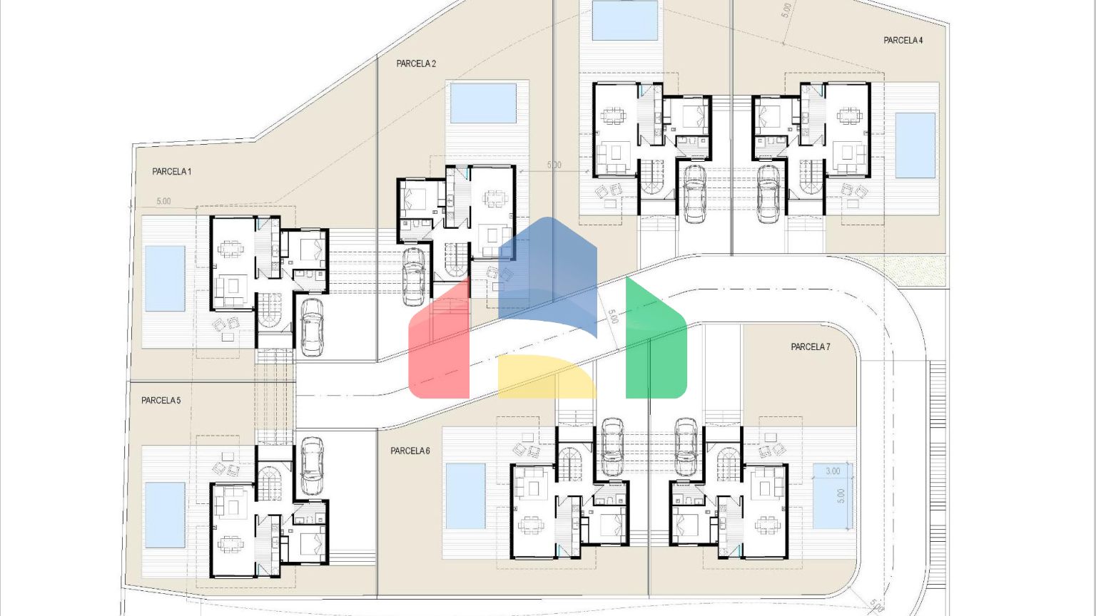 Новый комплекс из 7 вилл в Ла-Нусии