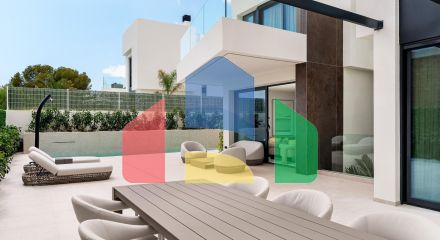 Эксклюзивные виллы новой постройки с частными бассейнами в Ла-Нусия, недалеко от Бенидорма