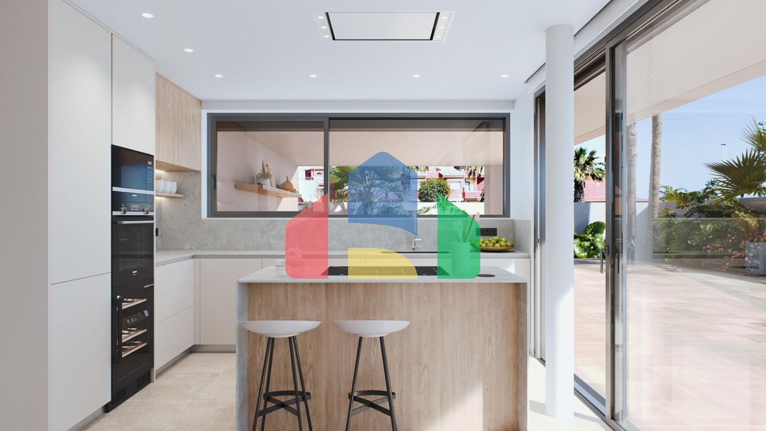 Комплекс из 10 вилл в Пилар де ла Орадада с видом на море, всего в 100 метрах от пляжа