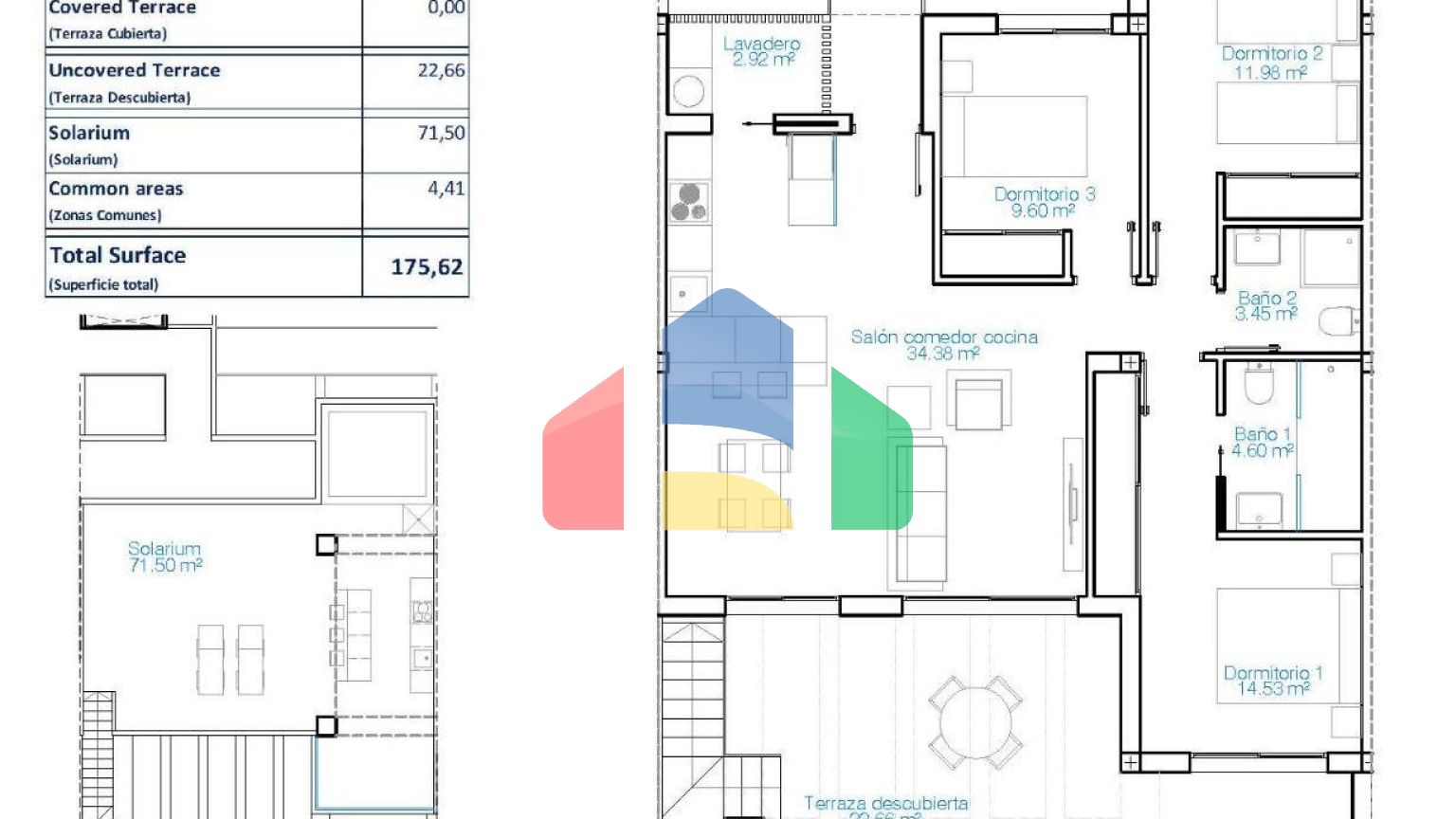 Роскошные туристические апартаменты в 150 метрах от пляжа Лас Хигерикас — Торре де ла Орадада