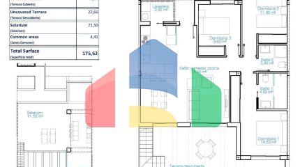 Роскошные туристические апартаменты в 150 метрах от пляжа Лас Хигерикас — Торре де ла Орадада