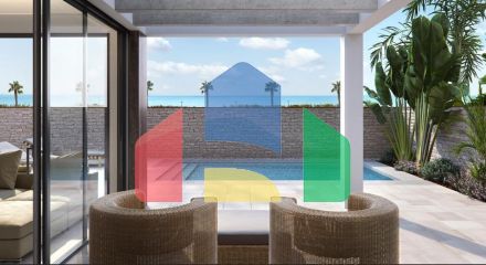 Комплекс из 2 вилл в Пилар де ла Орадада с видом на море