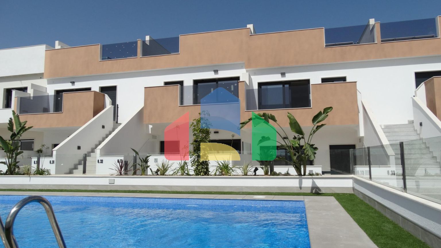 Новые бунгало с солярием или садом в Пилар-де-ла-Орадада