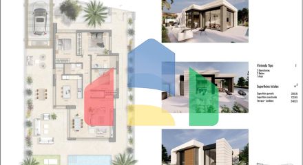 НОВЫЕ ВИЛЛЫ В ПИЛАР-ДЕ-ЛА-ОРАДАДА НА ПОЛЕ ДЛЯ ГОЛЬФА