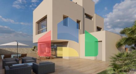 Complex of 10 villas in Pilar de la Horadada with sea views, just 100 meters from the beach