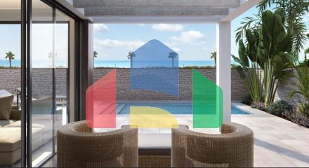 Complex of 10 villas in Pilar de la Horadada with sea views, just 100 meters from the beach