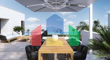 Complex of 10 villas in Pilar de la Horadada with sea views, just 100 meters from the beach