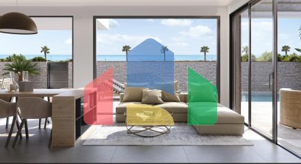 Complex of 10 villas in Pilar de la Horadada with sea views, just 100 meters from the beach