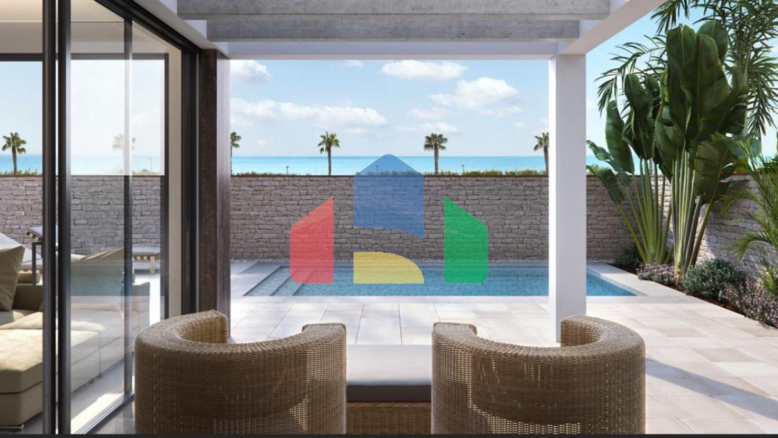 Комплекс из 10 вилл в Пилар де ла Орадада с видом на море, всего в 100 метрах от пляжа