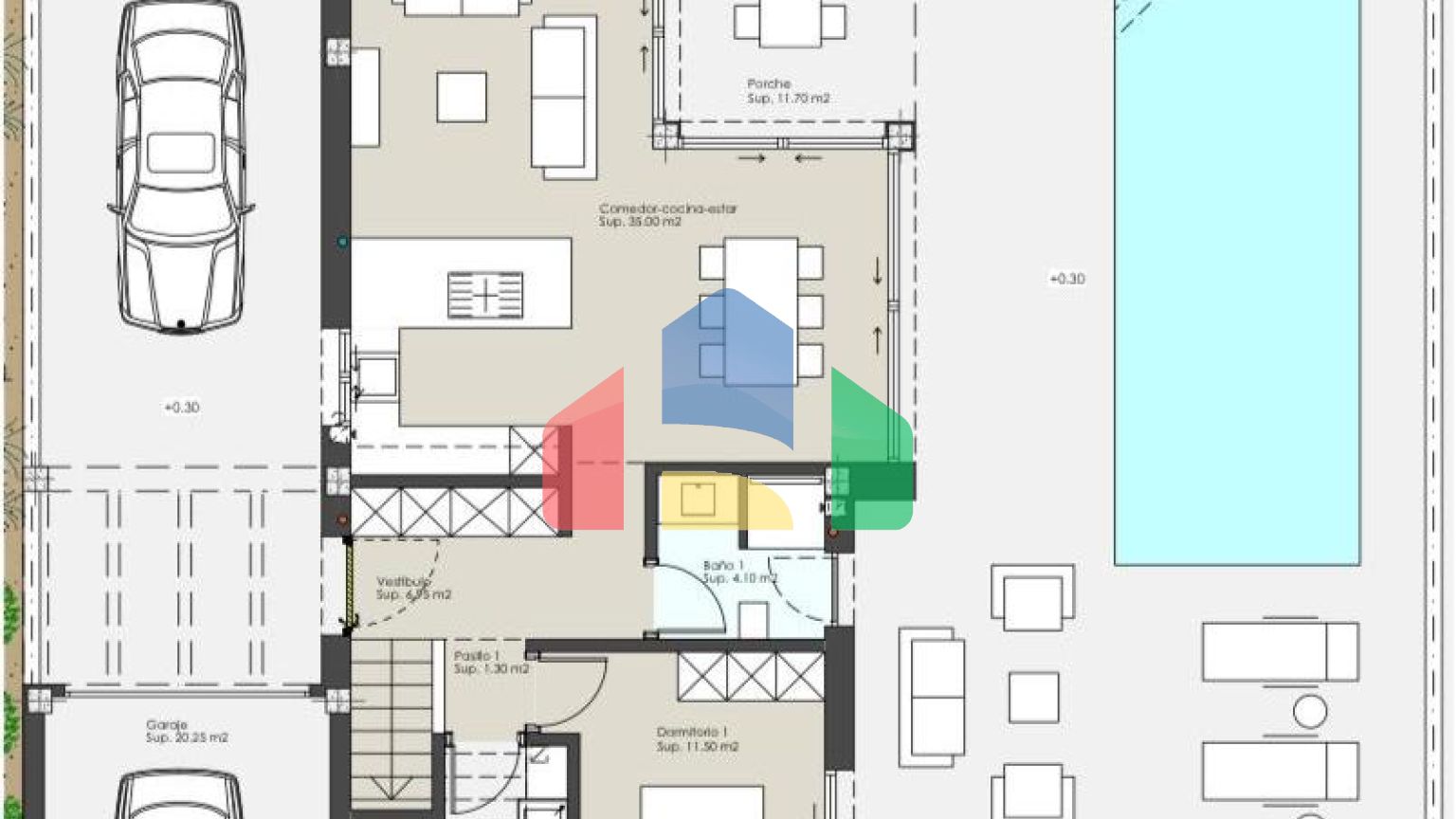Комплекс из 10 вилл в Пилар де ла Орадада с видом на море, всего в 100 метрах от пляжа