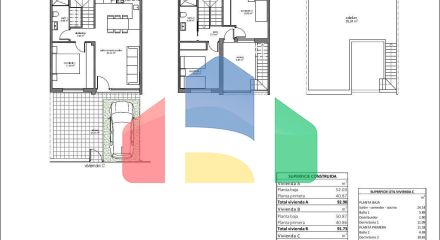 Современные виллы новой постройки с возможностью установки частного бассейна в Пилар-де-ла-Орадада