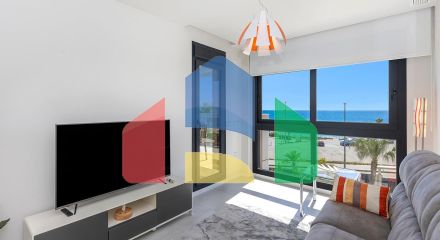 АПАРТАМЕНТЫ С ВИДОМ НА МОРЕ В MIL PALMERAS! 2 СПАЛЬНИ. 2 ВАННЫЕ КОМНАТЫ. ГАРАЖ+КЛАДОВКА.