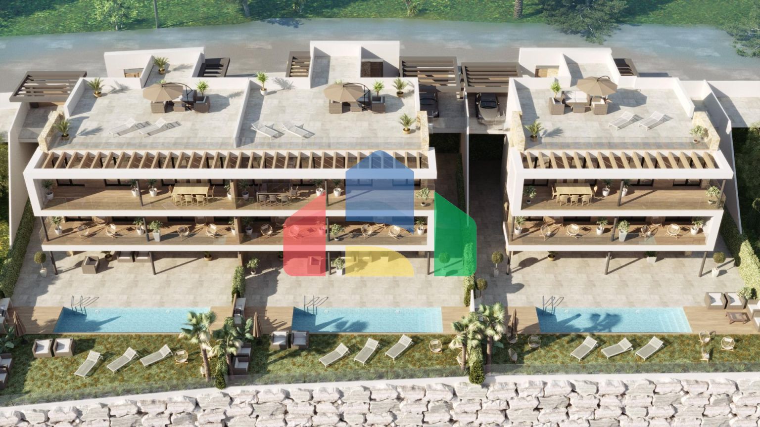 Новые виллы с видом на гольф-поле в Сьюдад-Кесада