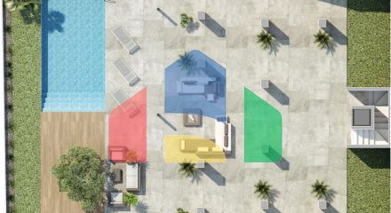 Новые виллы с видом на гольф-поле в Сьюдад-Кесада