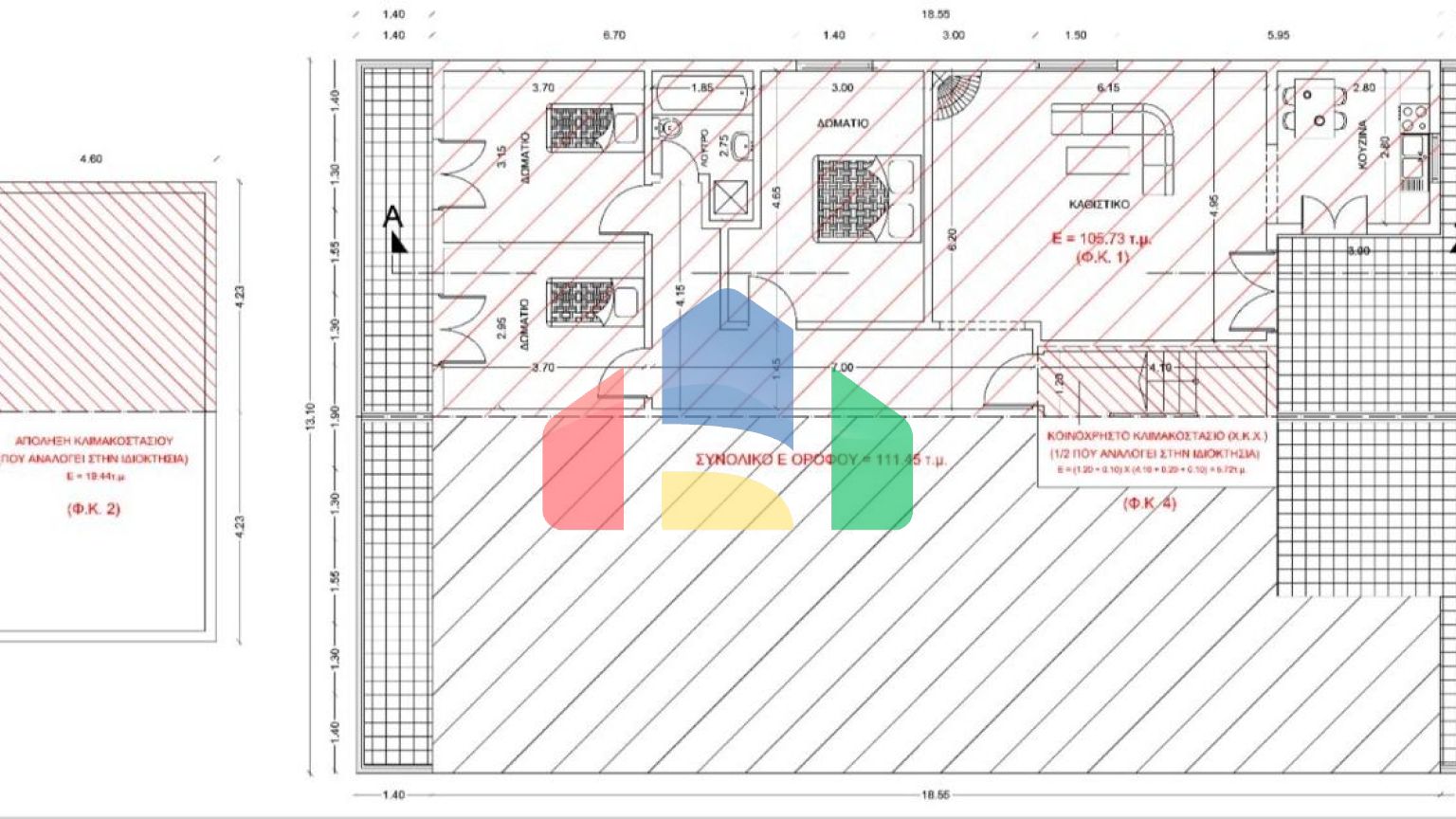 Продажа - Двухуровневая квартира 230 m² в Аспровальте