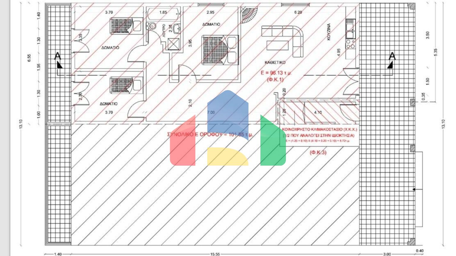 Продажа - Двухуровневая квартира 230 m² в Аспровальте