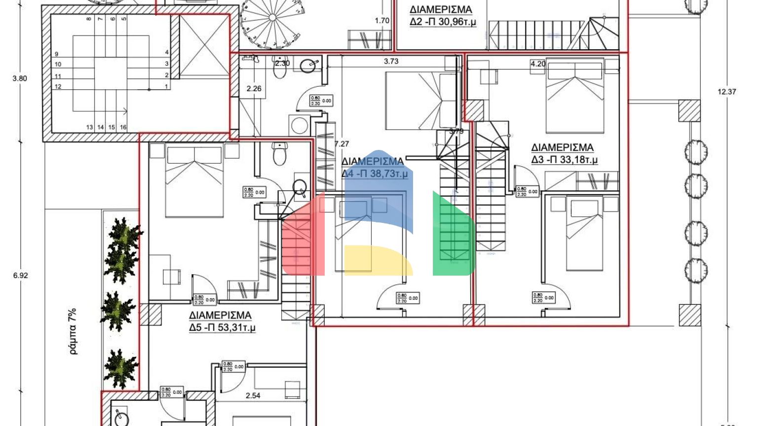 Продажа - Двухуровневая квартира 62 m² в Афинах