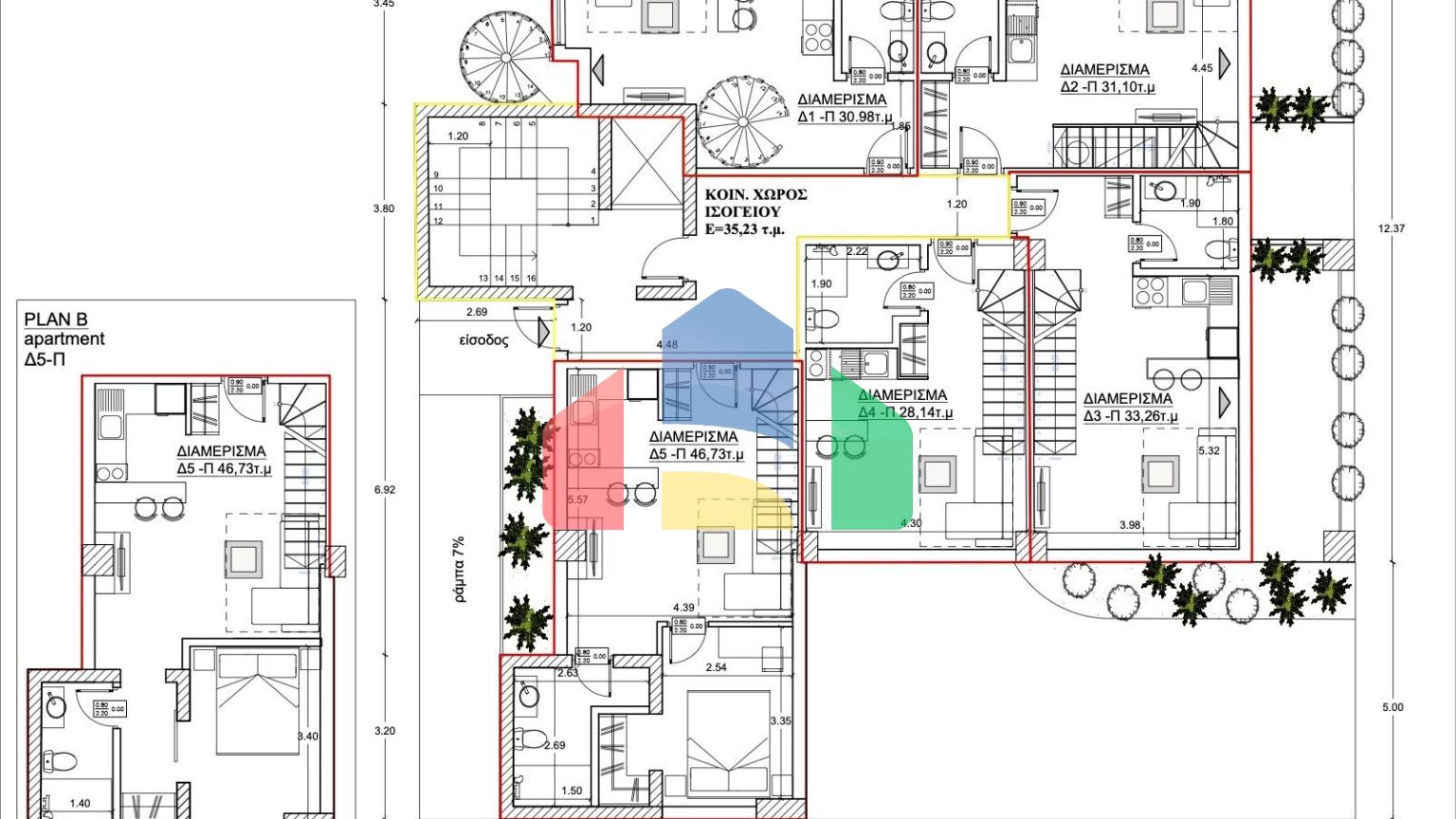 Продаж - Комплекс 2361 m² в Афінах