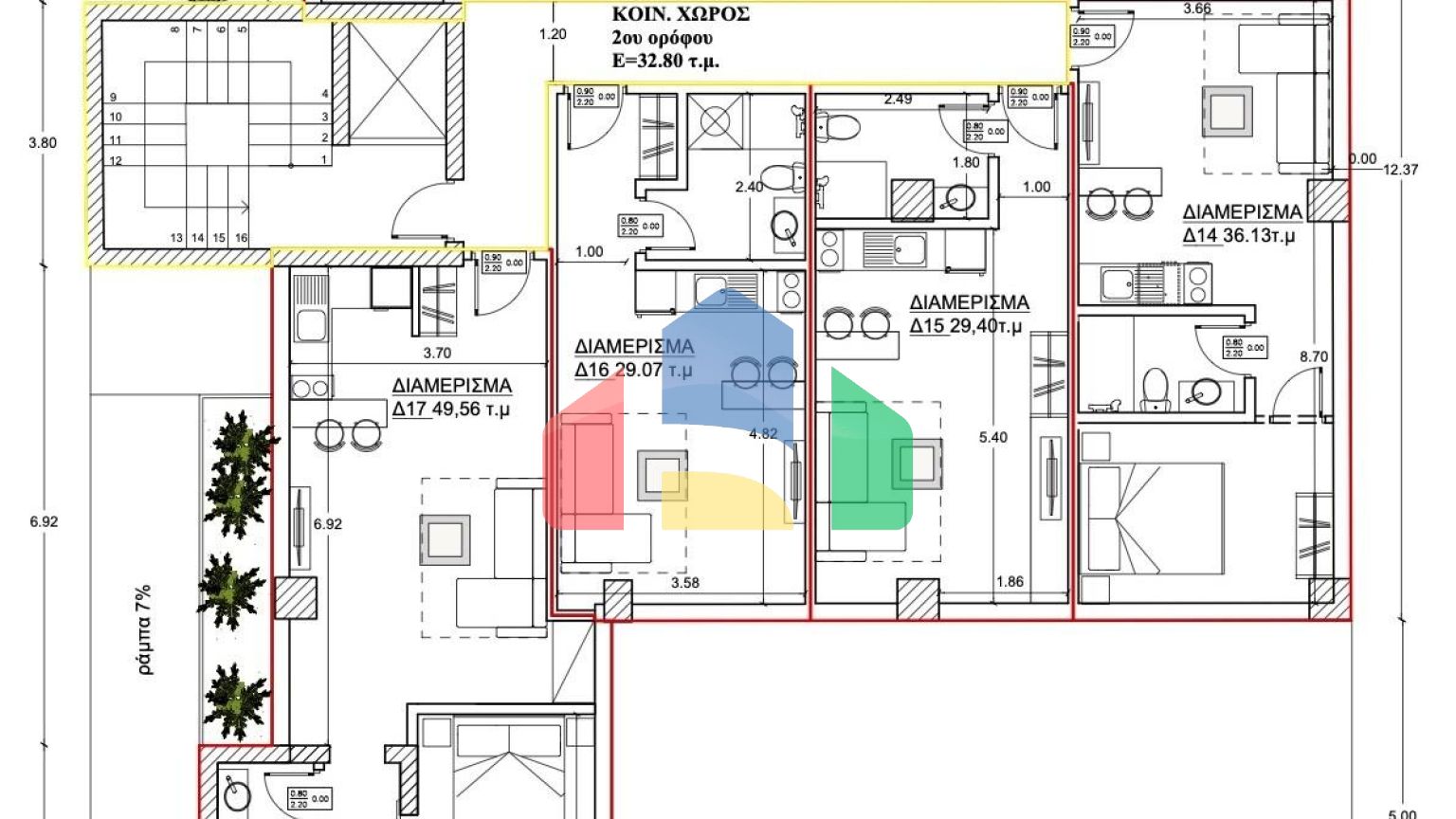 Продаж - Комплекс 2361 m² в Афінах