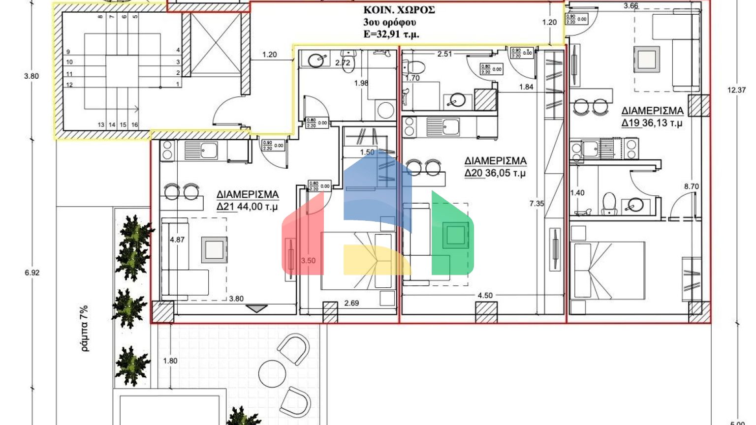 Продаж - Комплекс 2361 m² в Афінах