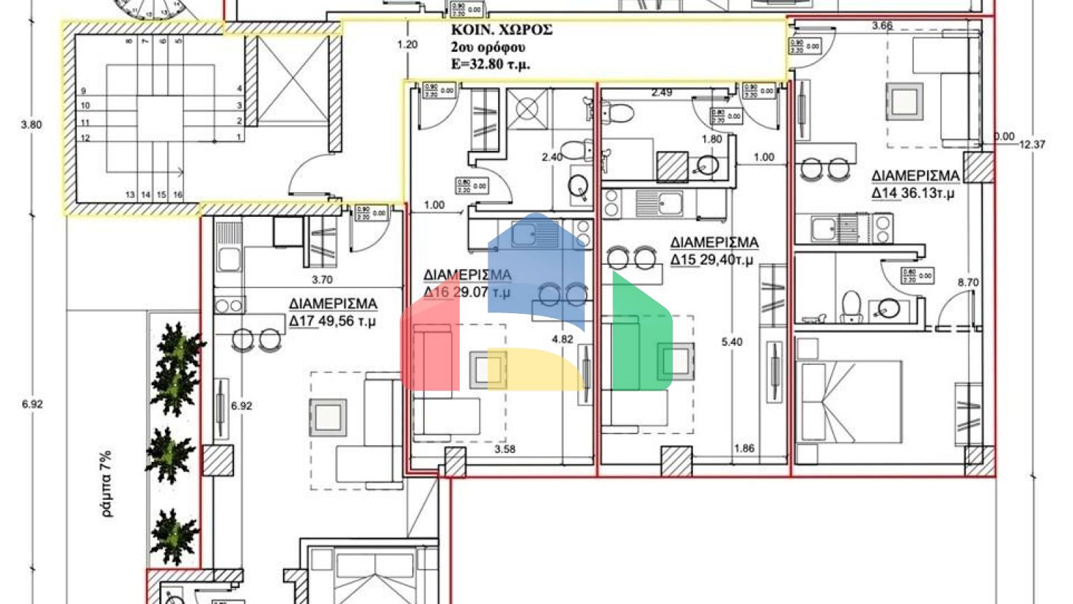 Продаж - Квартира 53 m² в Афінах